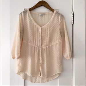 Lauren Conrad Cream Top